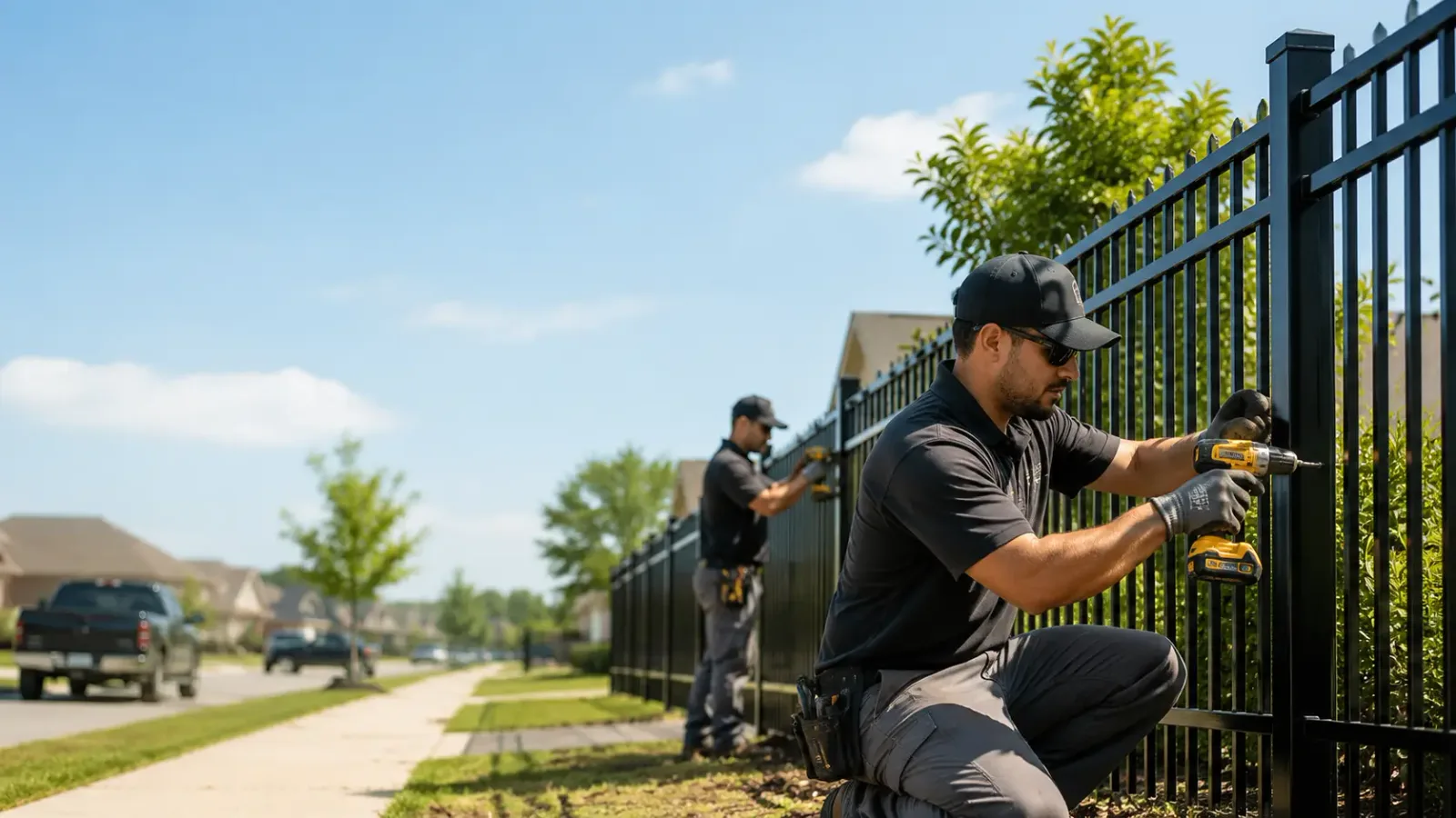 Metal Fence Installation in Fairview, MI